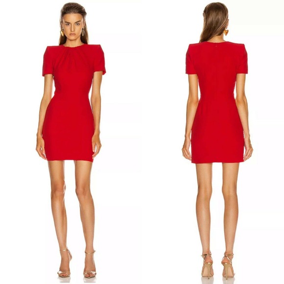 Alexander McQueen Dresses & Skirts - NEW Alexander Mcqueen Crepe Sheath Dress Red 46